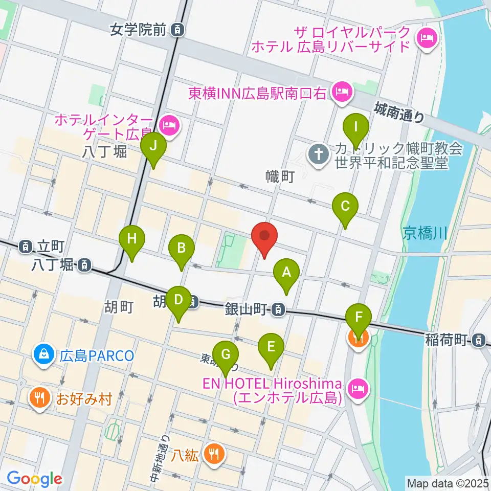 二胡音楽院周辺のコンビニエンスストア一覧地図