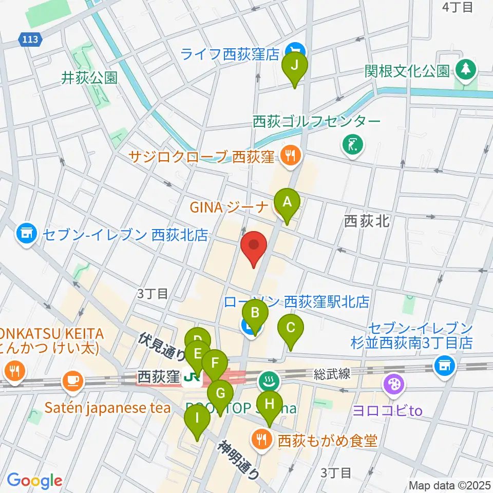 STUDIO UEN周辺のコンビニエンスストア一覧地図