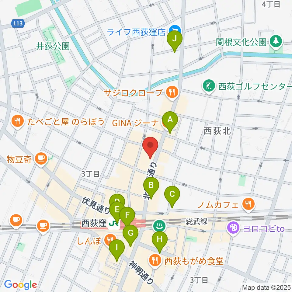 STUDIO UEN周辺のコンビニエンスストア一覧地図