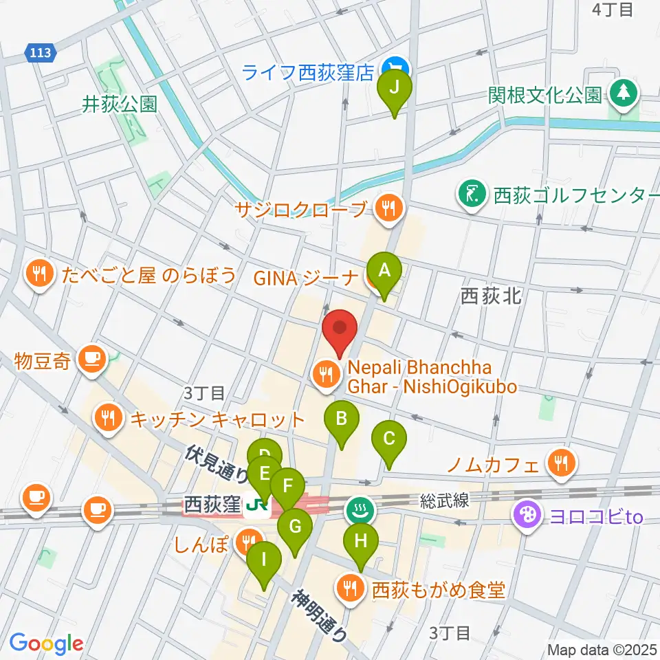 STUDIO UEN周辺のコンビニエンスストア一覧地図