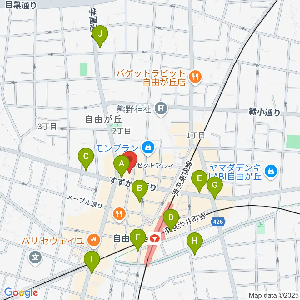ラマンダ シャンソン教室周辺のコンビニエンスストア一覧地図