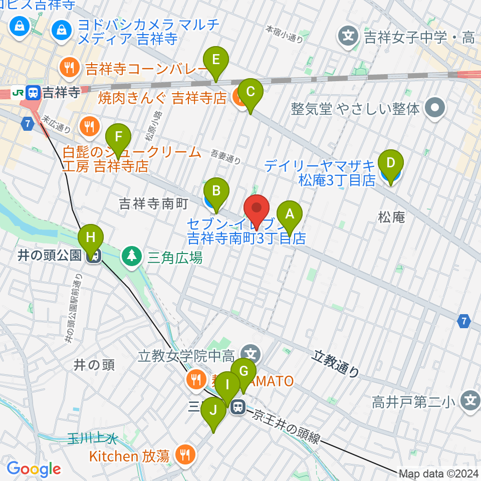 Air GARAGE周辺のコンビニエンスストア一覧地図