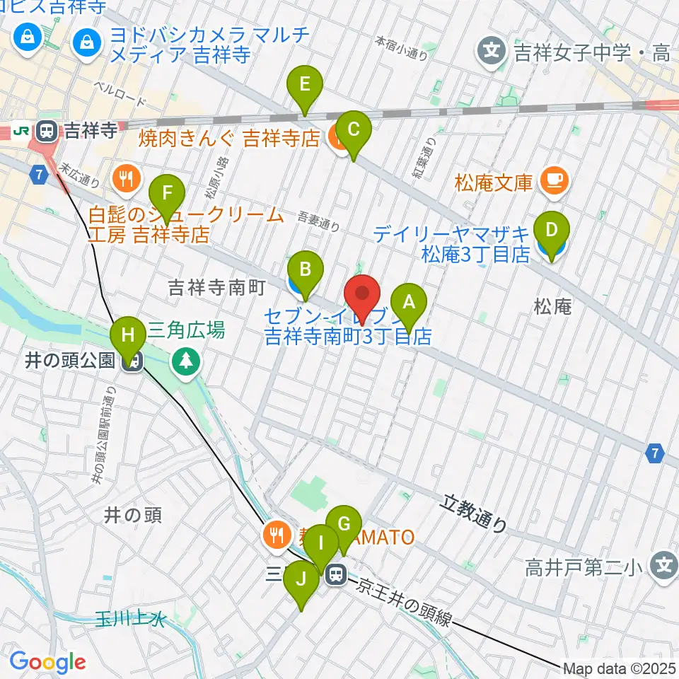 Air GARAGE周辺のコンビニエンスストア一覧地図