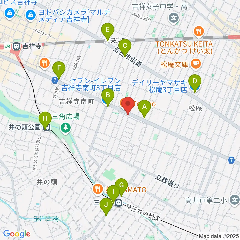 Air GARAGE周辺のコンビニエンスストア一覧地図