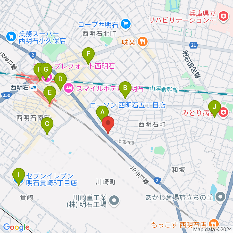 studio TRIAD周辺のコンビニエンスストア一覧地図