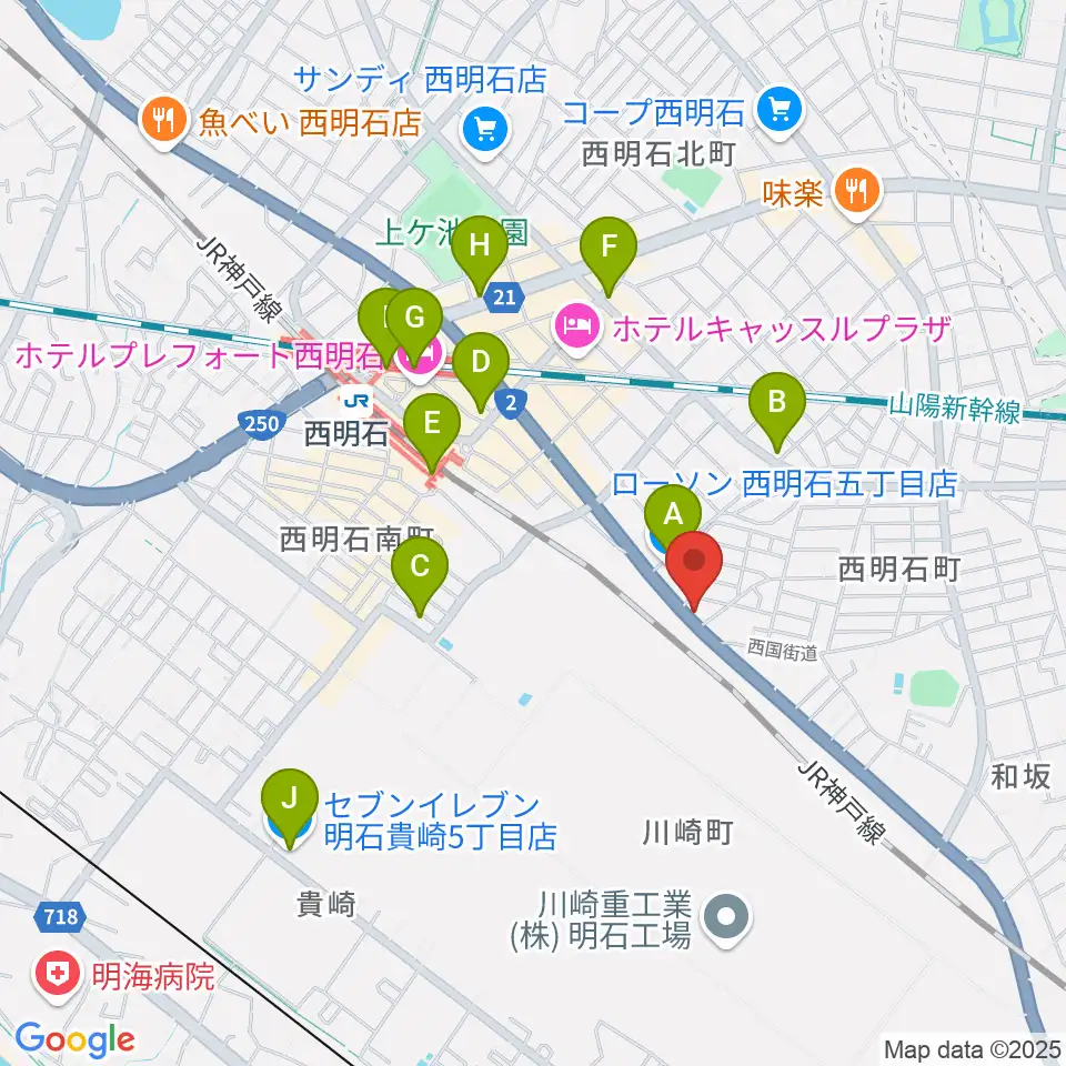 スタジオトライアード周辺のコンビニエンスストア一覧地図