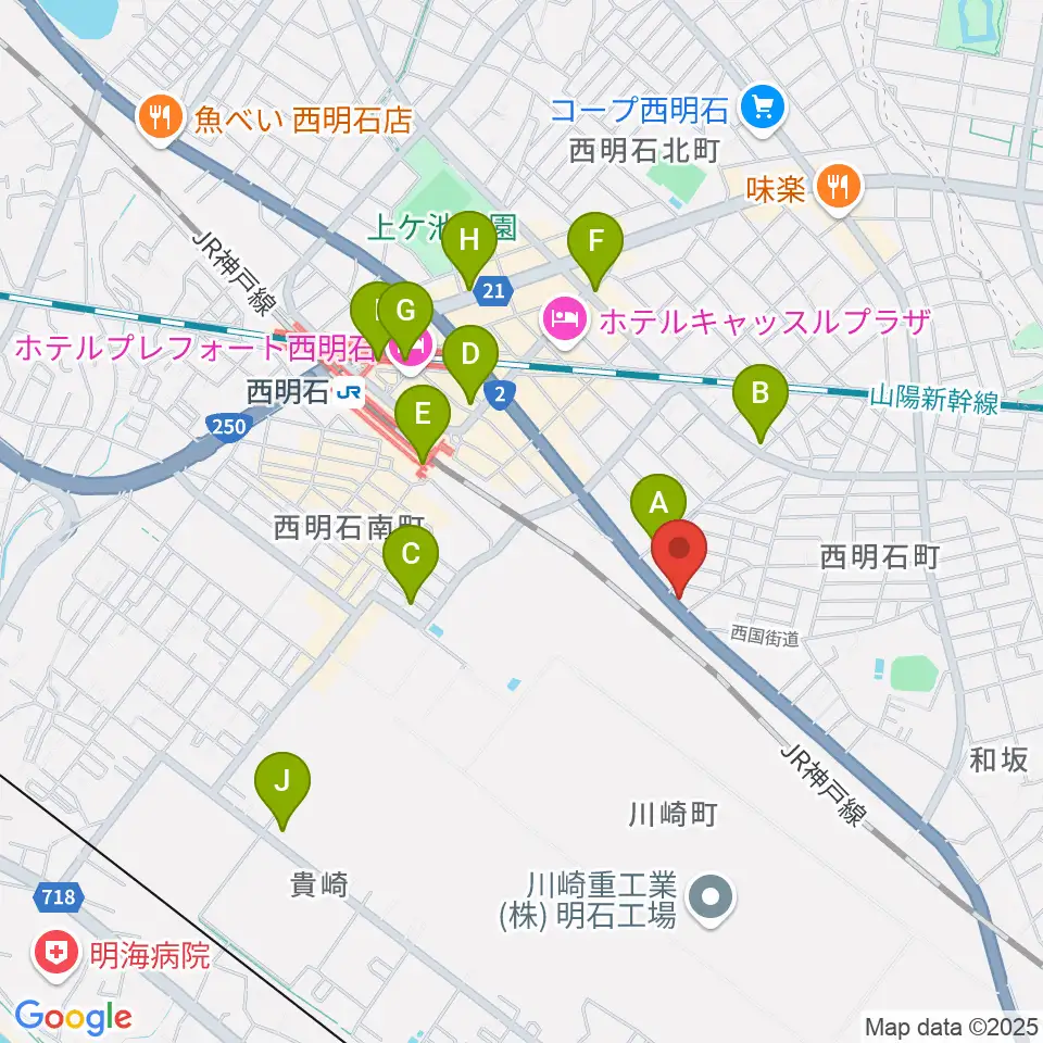 スタジオトライアード周辺のコンビニエンスストア一覧地図