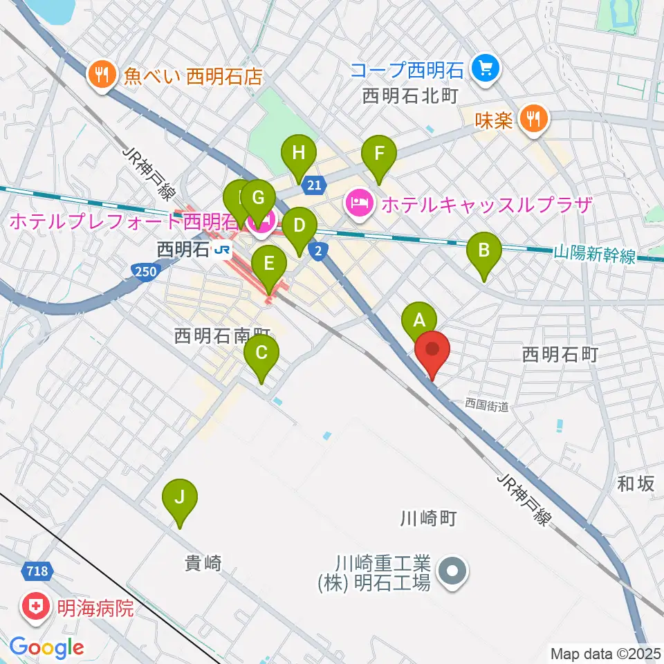 スタジオトライアード周辺のコンビニエンスストア一覧地図