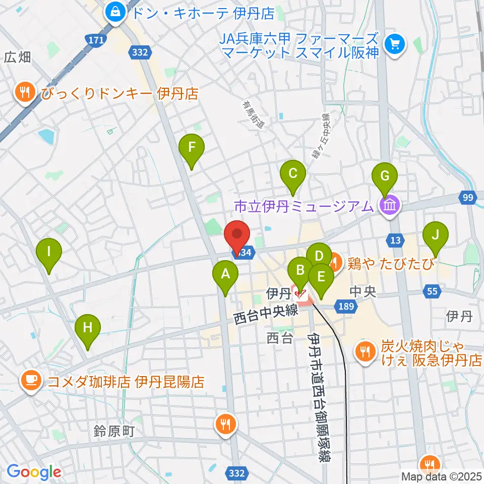 とらいする周辺のコンビニエンスストア一覧地図