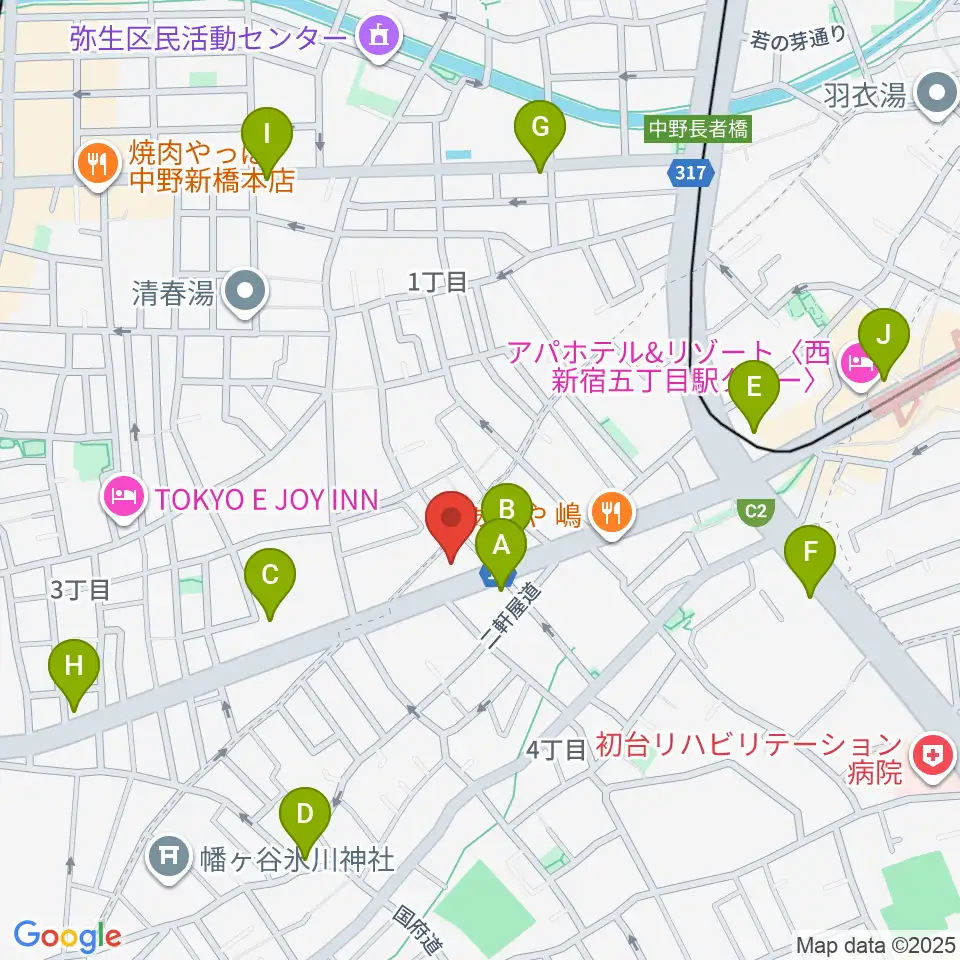 東放学園音響専門学校周辺のコンビニエンスストア一覧地図