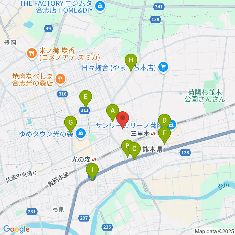 スタジオグリーム周辺のコンビニエンスストア一覧地図