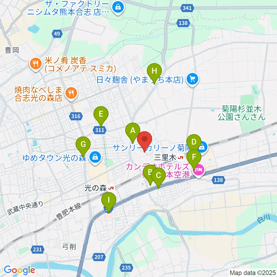 スタジオグリーム周辺のコンビニエンスストア一覧地図