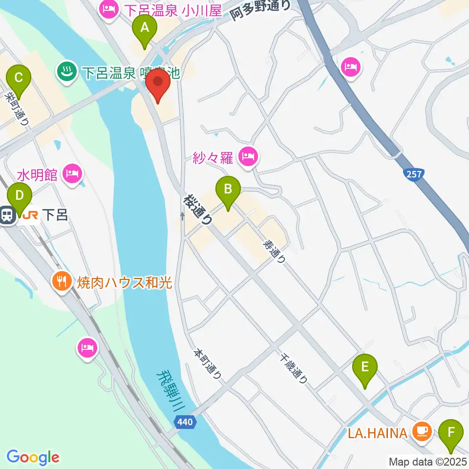Coo's  クマザキ楽器周辺のコンビニエンスストア一覧地図