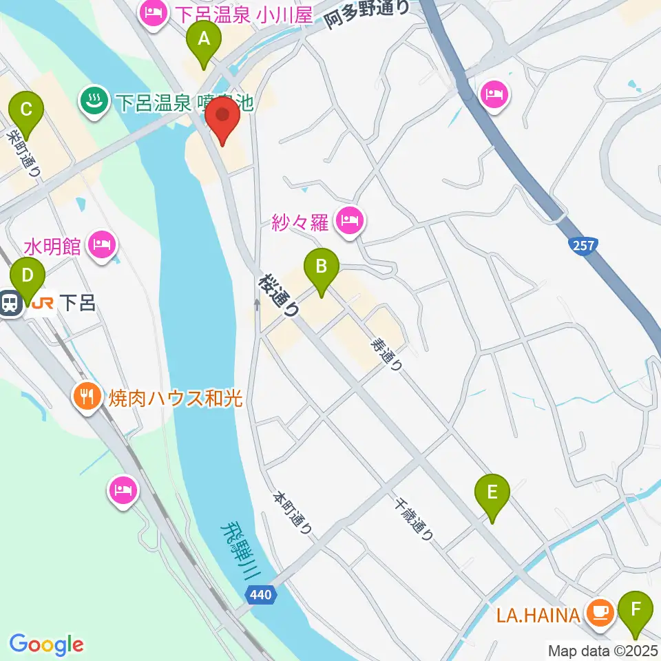 Coo's  クマザキ楽器周辺のコンビニエンスストア一覧地図