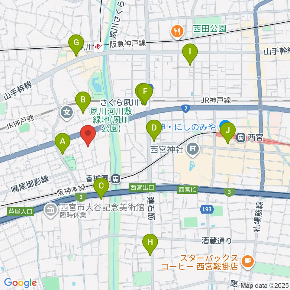 高木ピアノサービス周辺のコンビニエンスストア一覧地図
