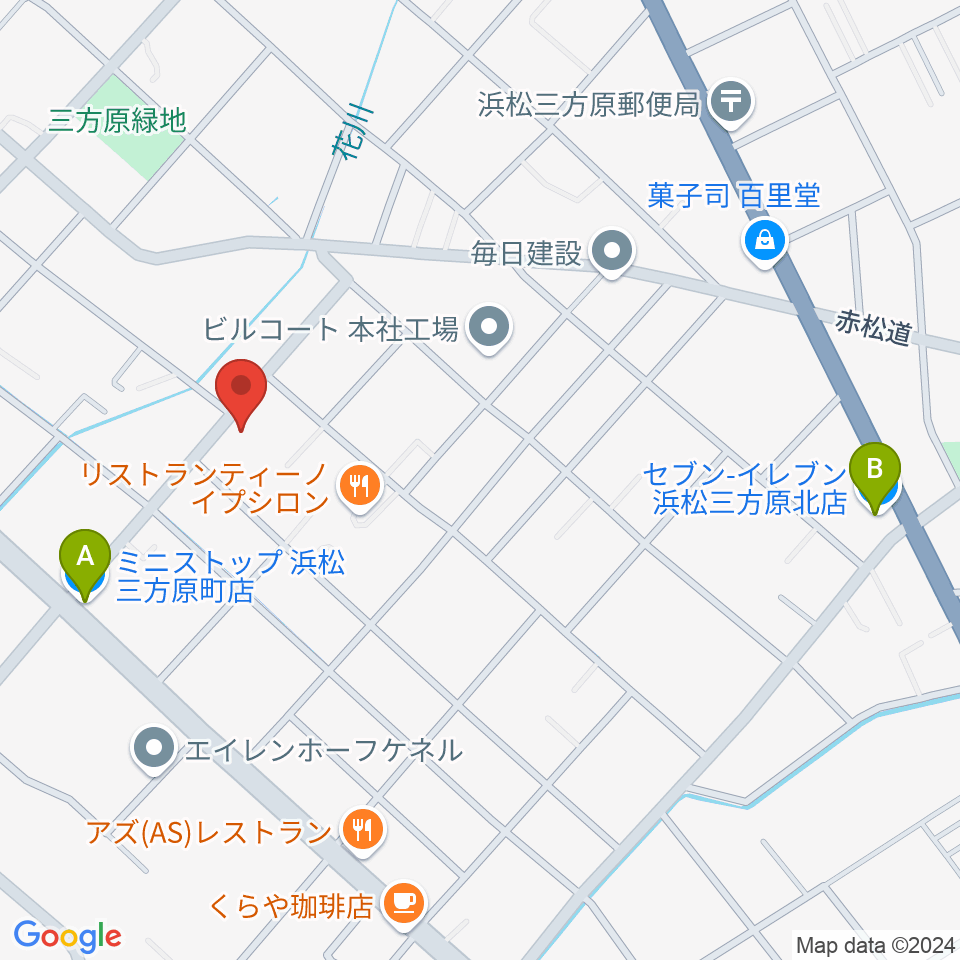 株式会社アサヒピアノ周辺のコンビニエンスストア一覧地図