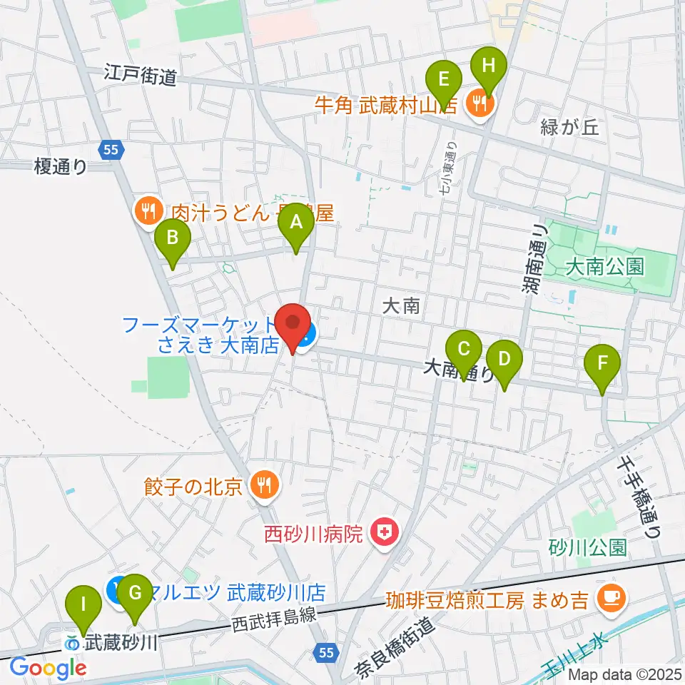 ピアノハウスハントケルナー周辺のコンビニエンスストア一覧地図
