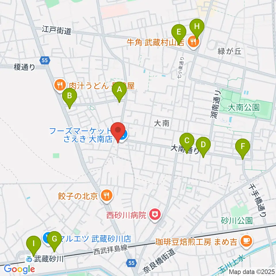 ピアノハウスハントケルナー周辺のコンビニエンスストア一覧地図