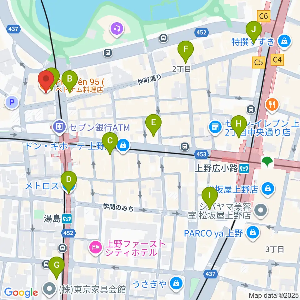 パールフルートギャラリー東京周辺のコンビニエンスストア一覧地図