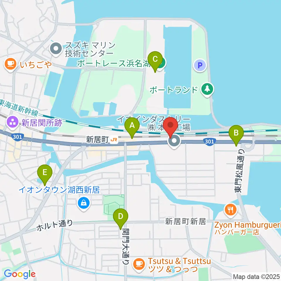 FMCフルートマスターズ周辺のコンビニエンスストア一覧地図