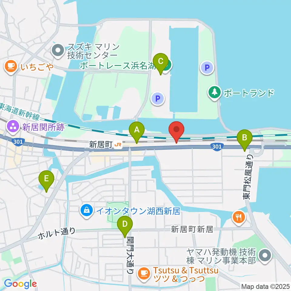 FMCフルートマスターズ周辺のコンビニエンスストア一覧地図
