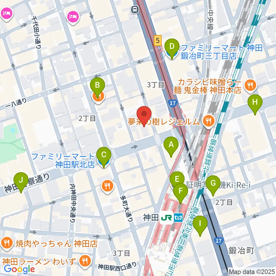 神田商会周辺のコンビニエンスストア一覧地図