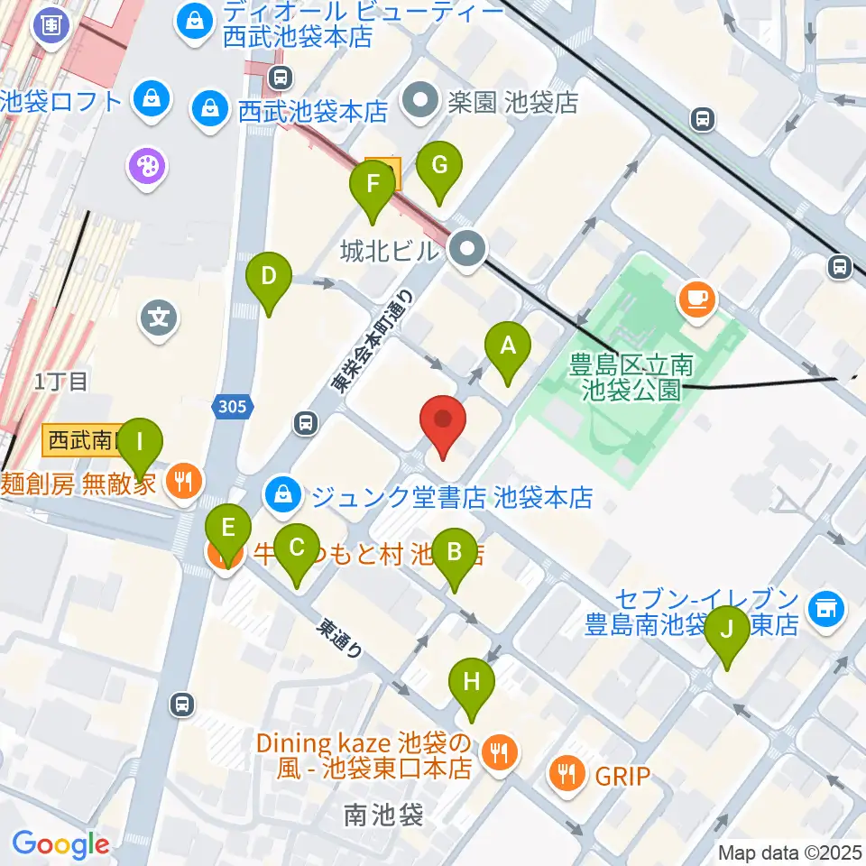 ミヤザワフルート アトリエ東京周辺のコンビニエンスストア一覧地図
