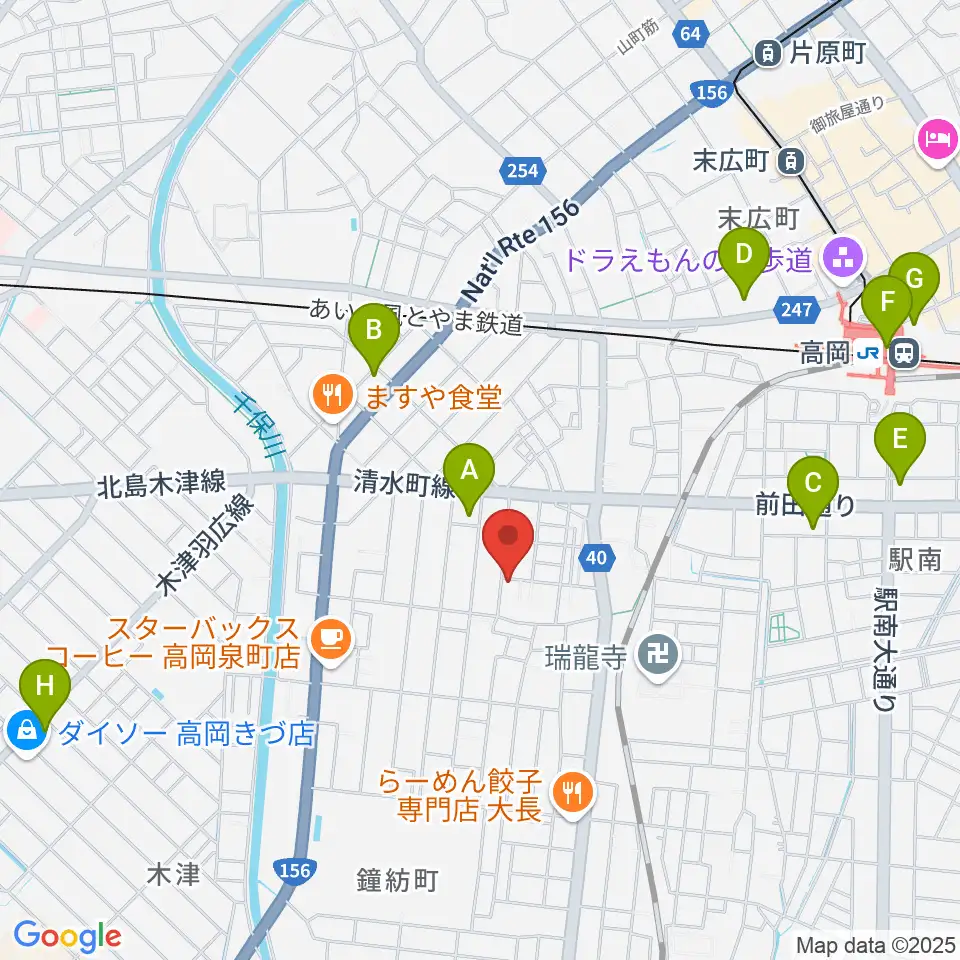 ウィンズラボ 貸しスタジオ・Jクラブ周辺のコンビニエンスストア一覧地図