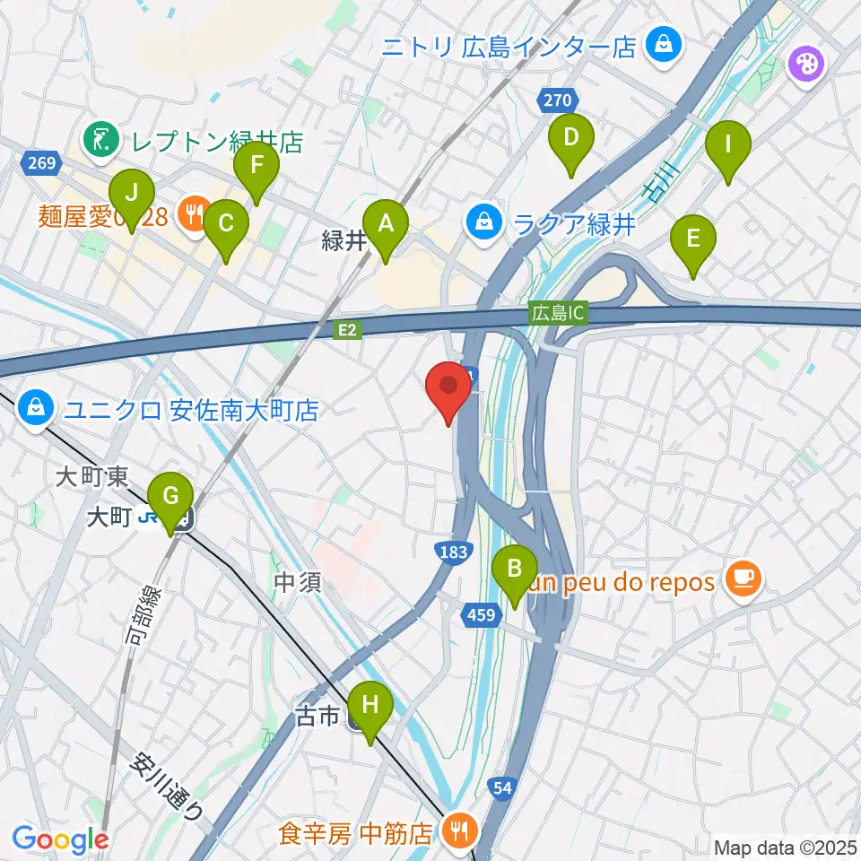 ホックミュージックグループ周辺のコンビニエンスストア一覧地図