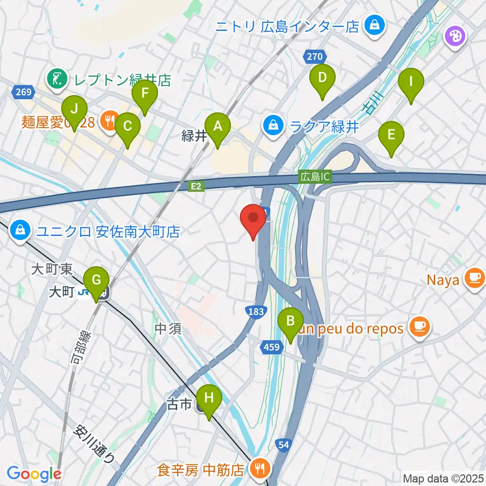 ホックミュージックグループ周辺のコンビニエンスストア一覧地図