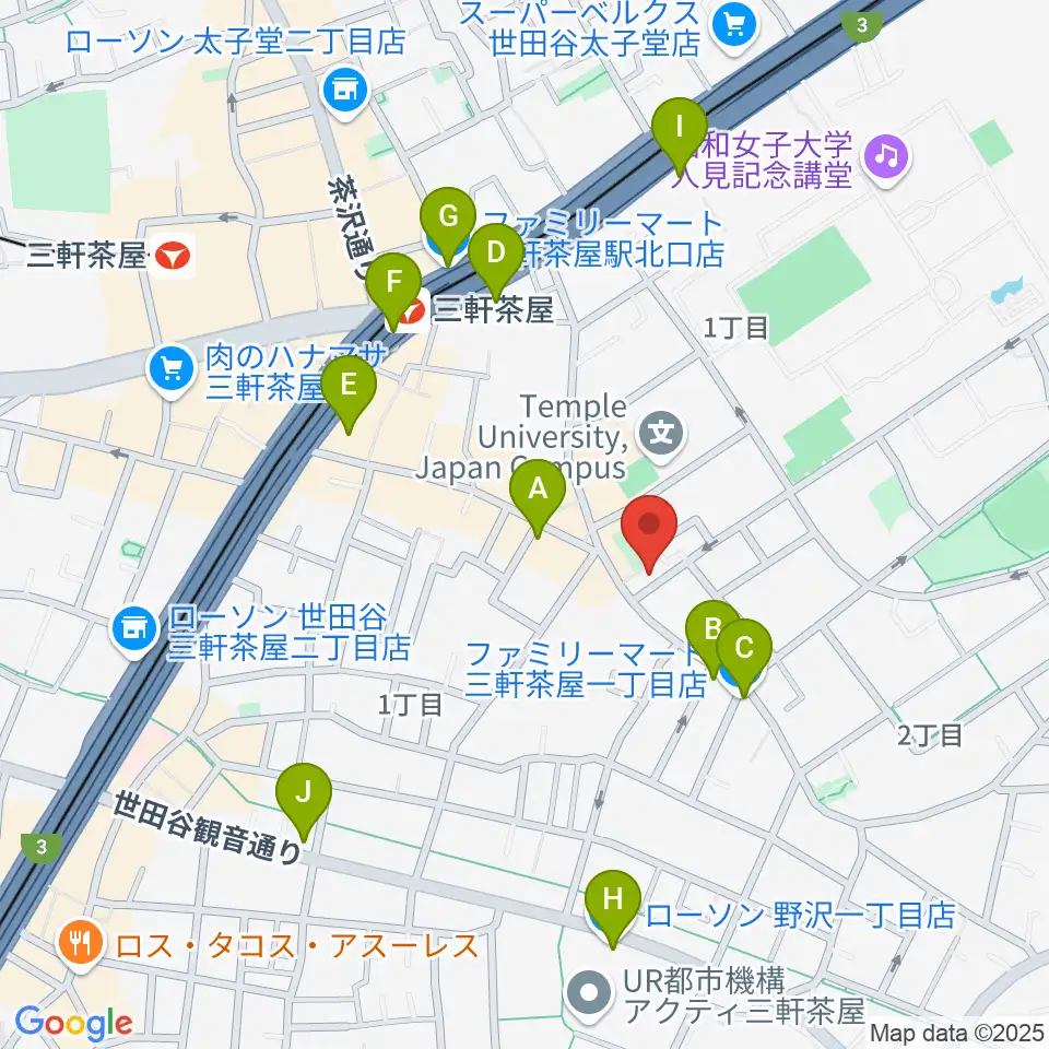 ピアノプラス周辺のコンビニエンスストア一覧地図