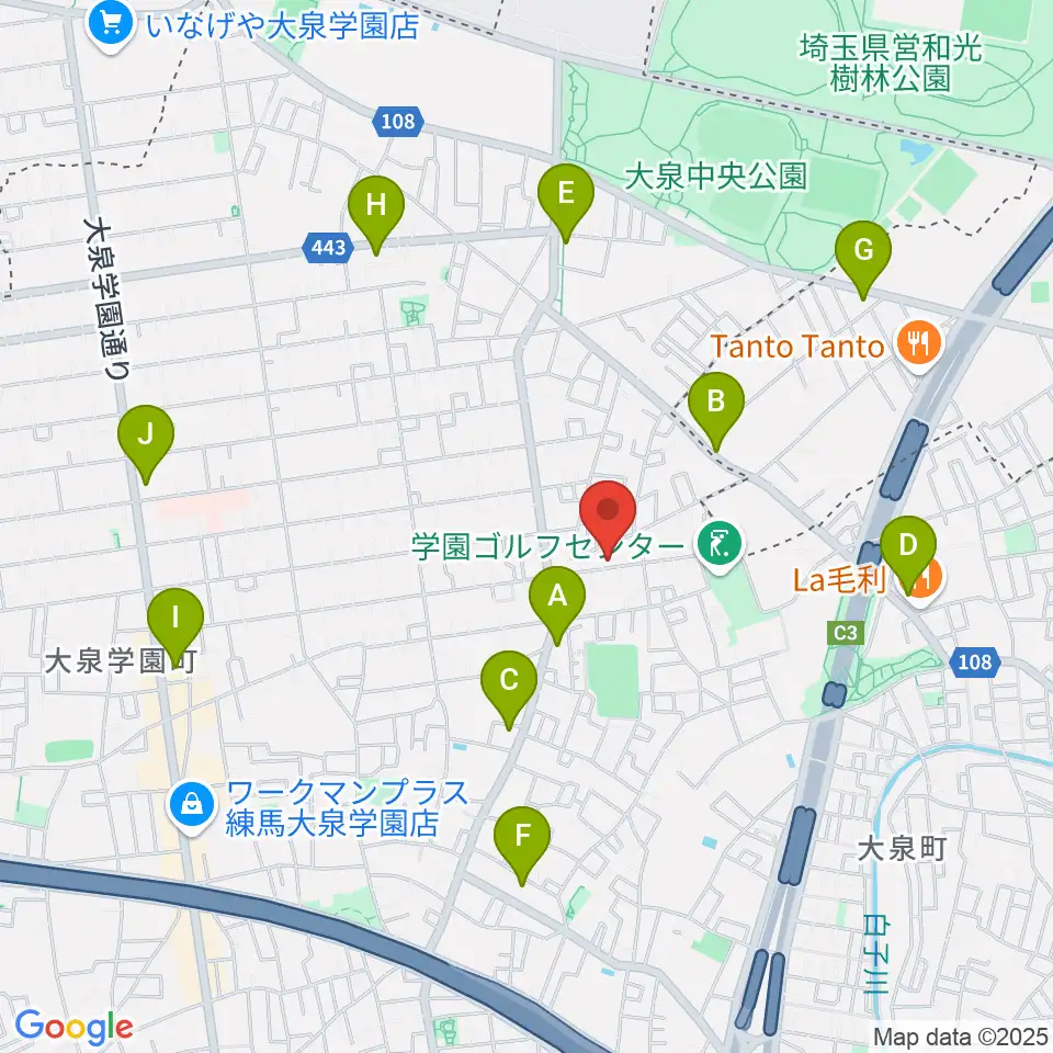 アキヤマフルート周辺のコンビニエンスストア一覧地図
