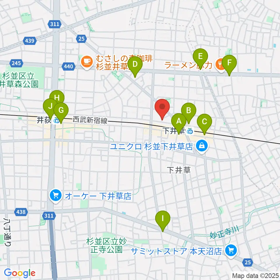 ジャパンロータリートランペットセンター周辺のコンビニエンスストア一覧地図