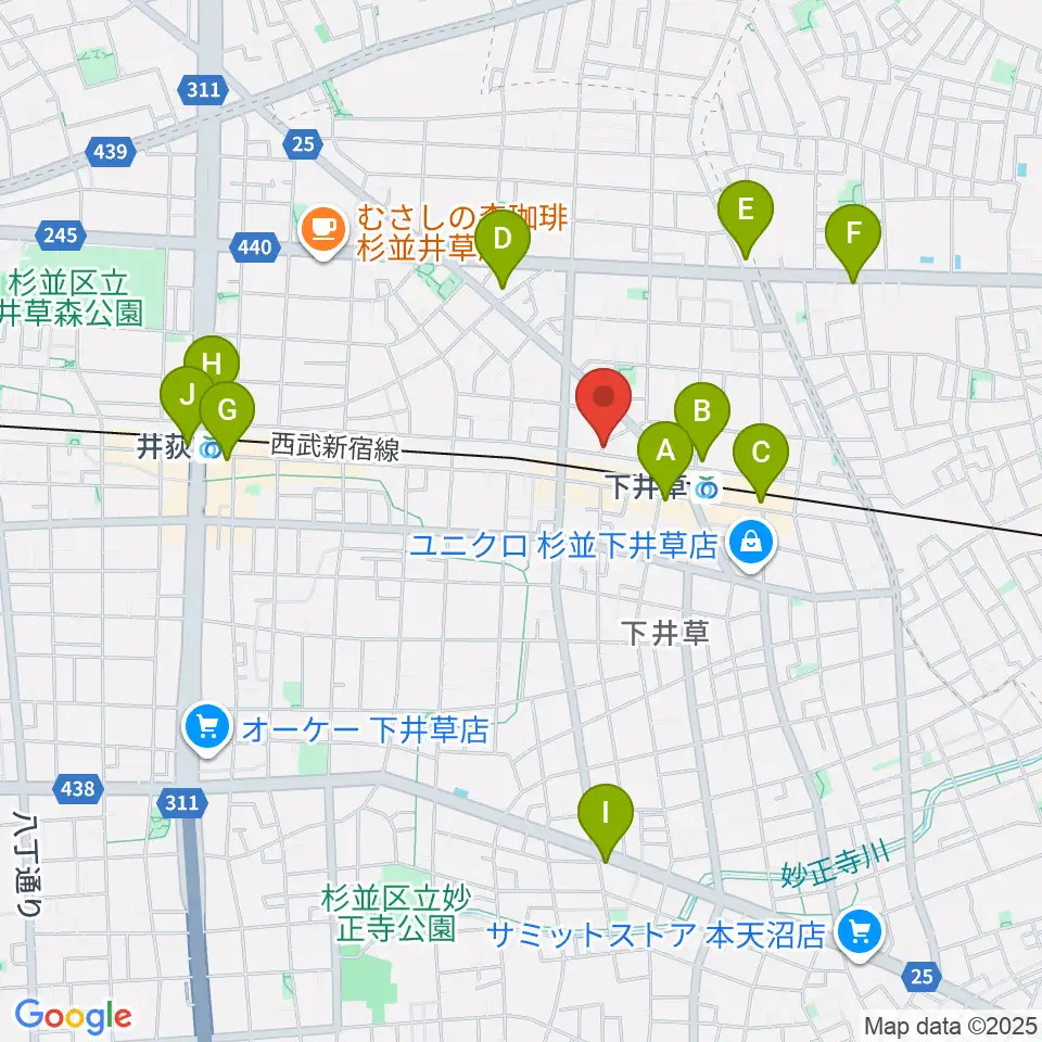 ジャパンロータリートランペットセンター周辺のコンビニエンスストア一覧地図