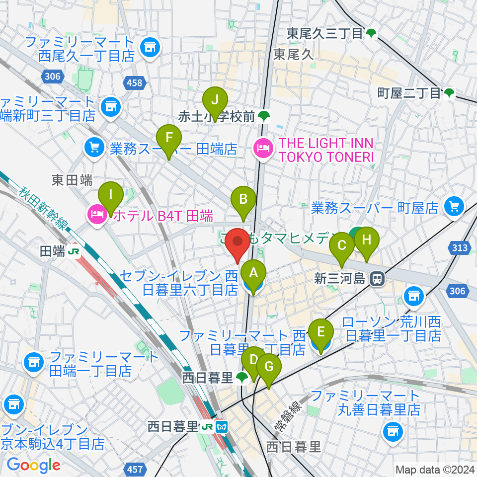 ナイトオカリナ周辺のコンビニエンスストア一覧地図