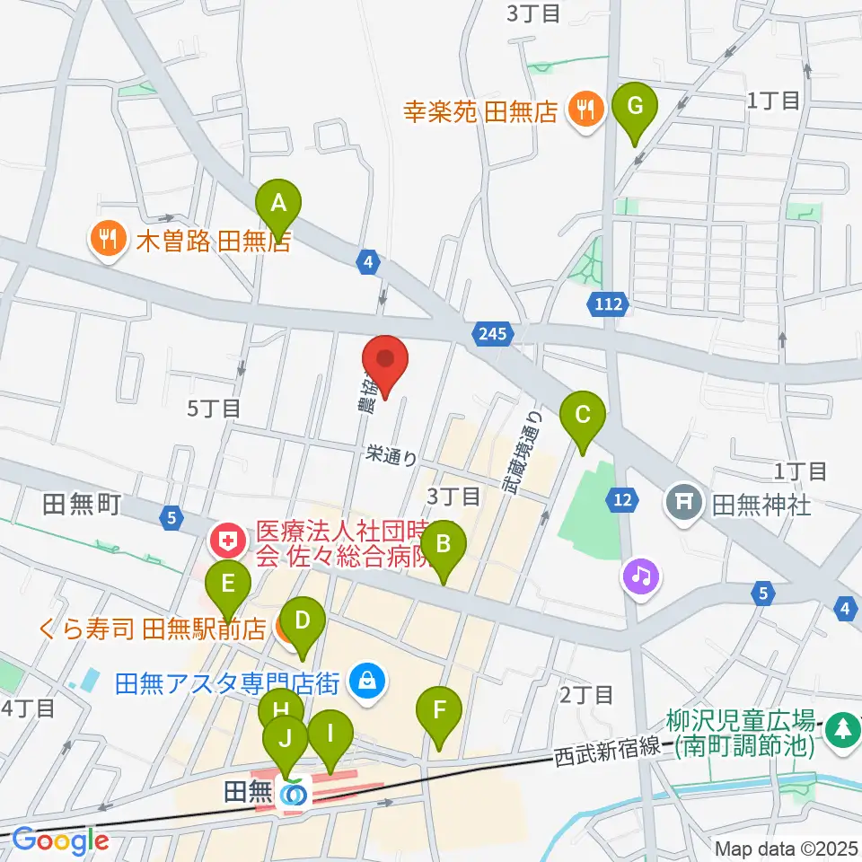DCAKミュージックスクール周辺のコンビニエンスストア一覧地図