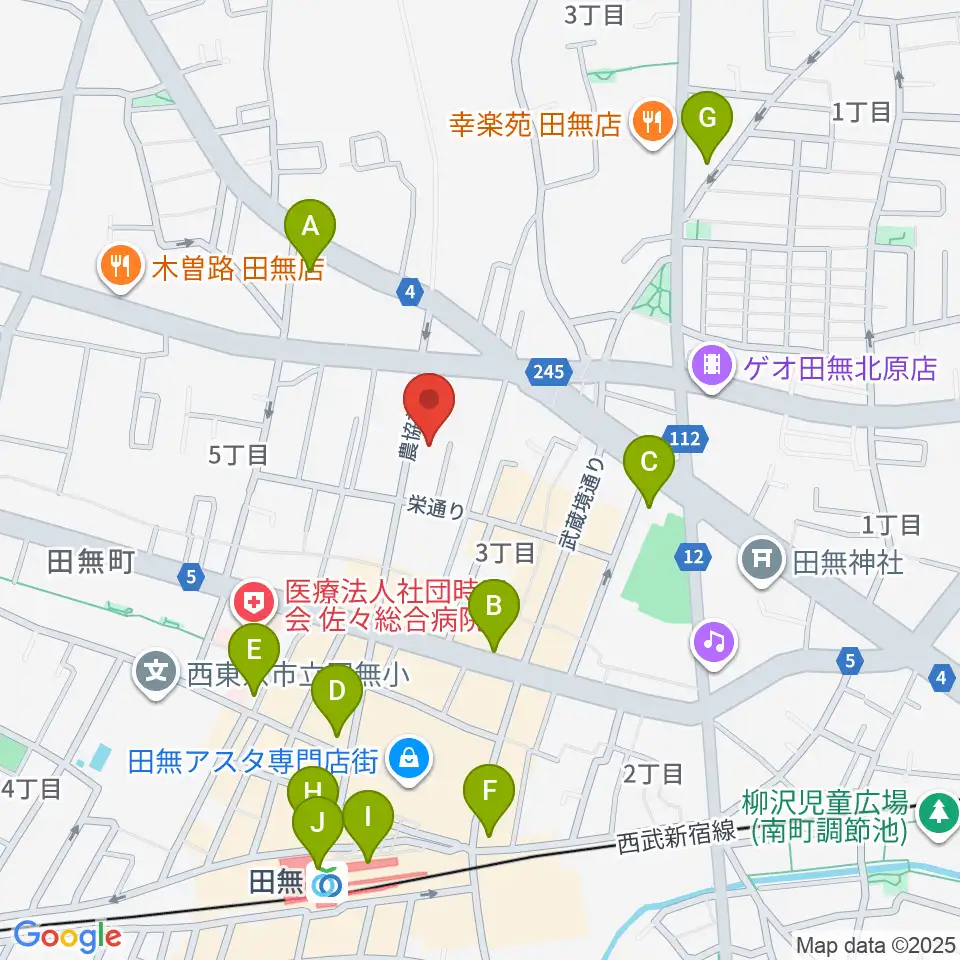 DCAKミュージックスクール周辺のコンビニエンスストア一覧地図
