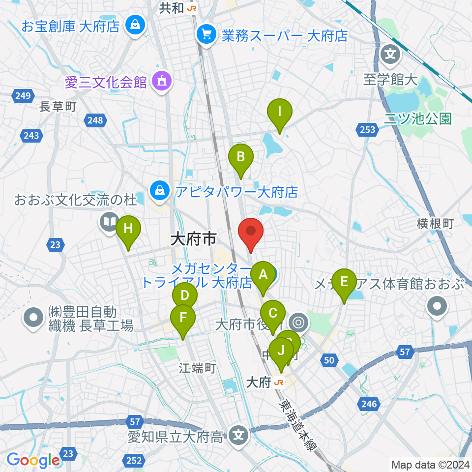 鈴木バイオリン製造株式会社周辺のコンビニエンスストア一覧地図