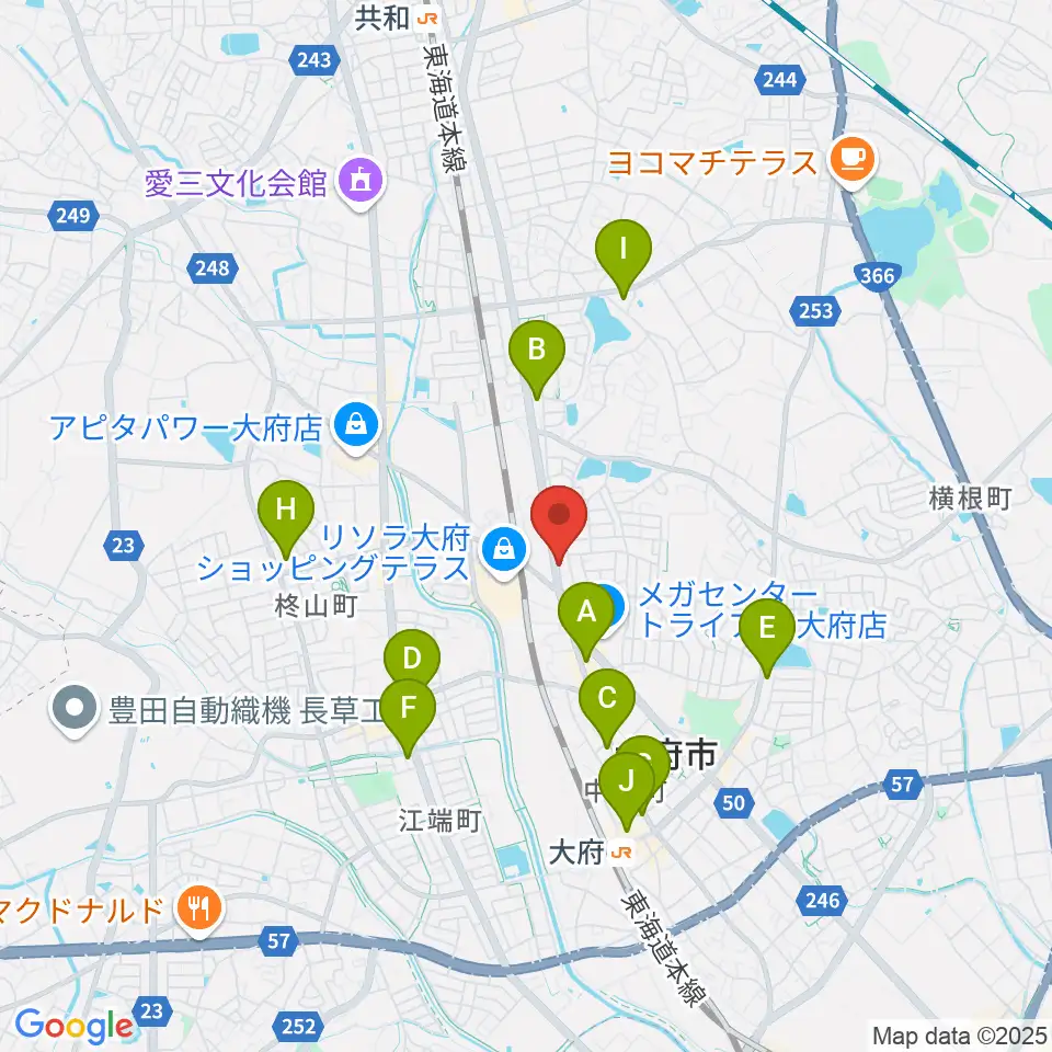 鈴木バイオリン製造株式会社周辺のコンビニエンスストア一覧地図