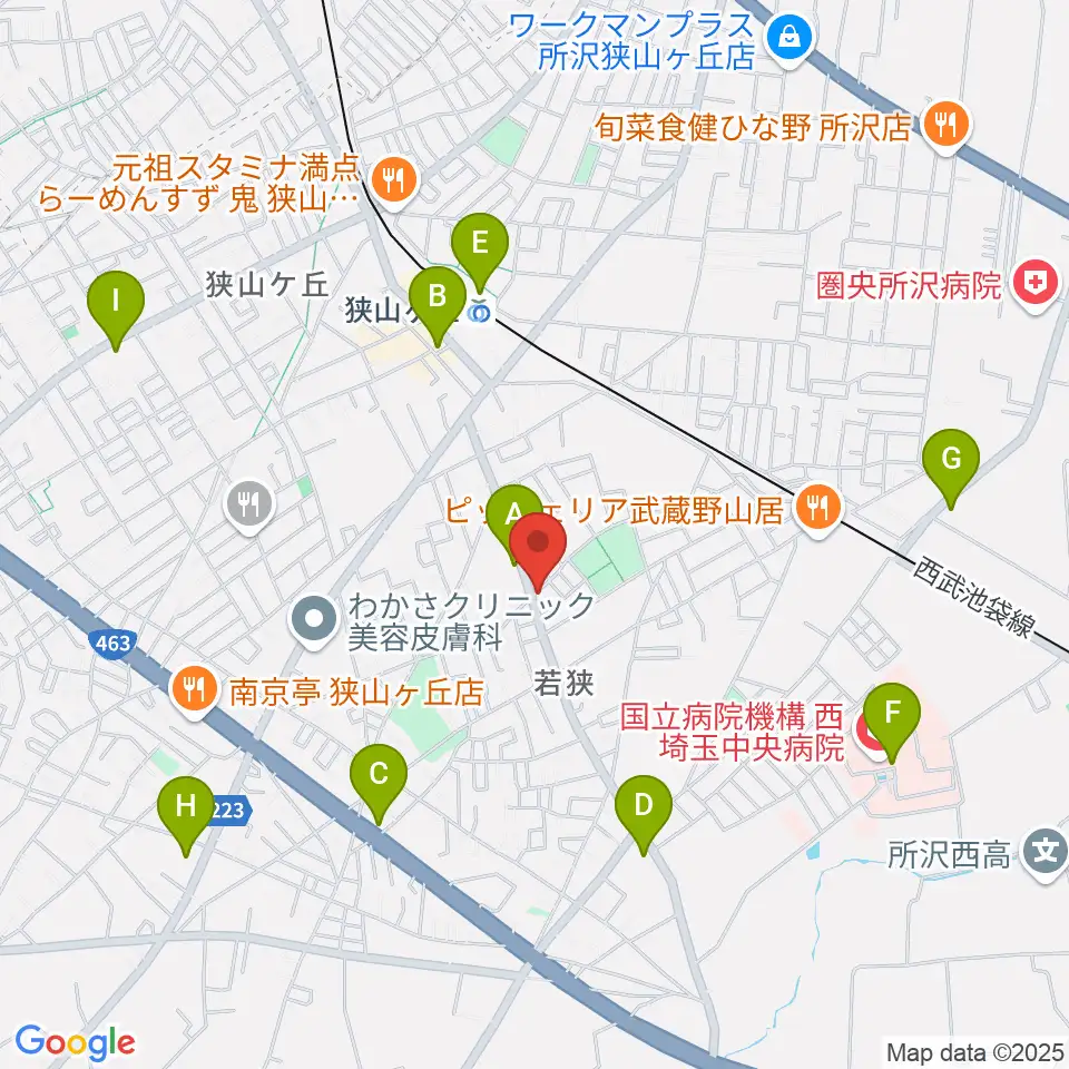 大久保ヴァイオリン工房周辺のコンビニエンスストア一覧地図