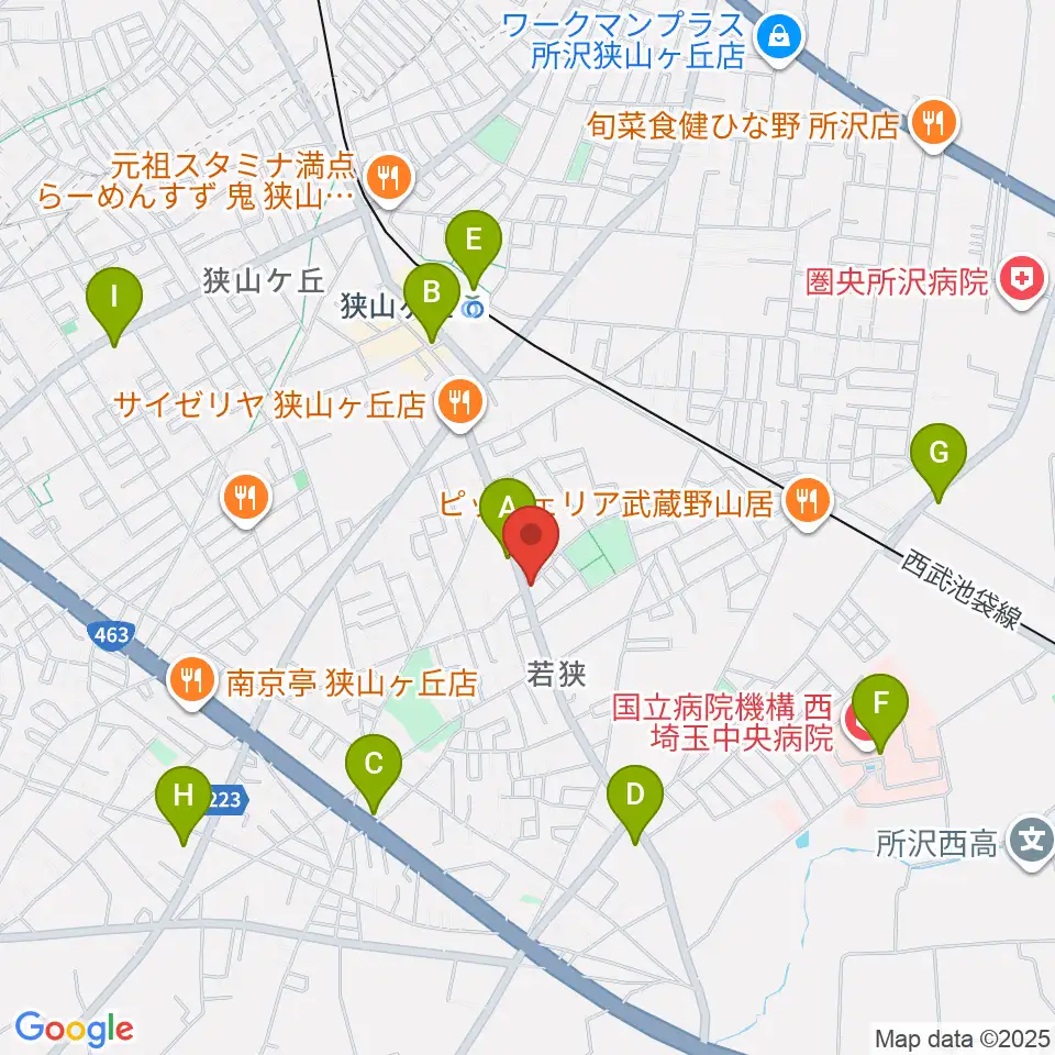 大久保ヴァイオリン工房周辺のコンビニエンスストア一覧地図