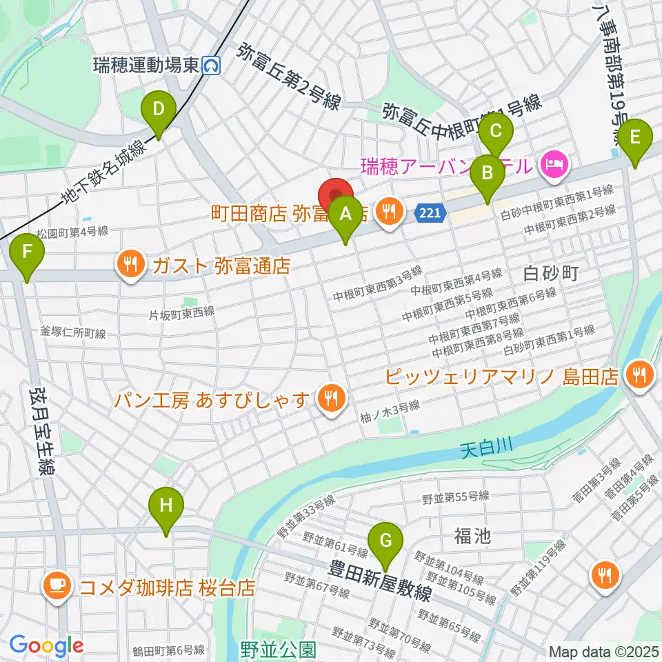 弦楽器 修理・改造 Age's周辺のコンビニエンスストア一覧地図