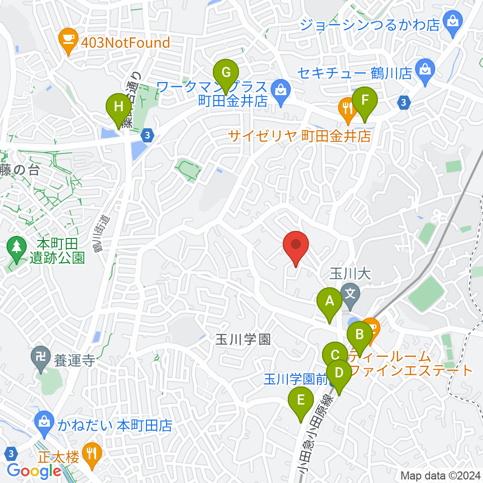 茶位ギター工房周辺のコンビニエンスストア一覧地図