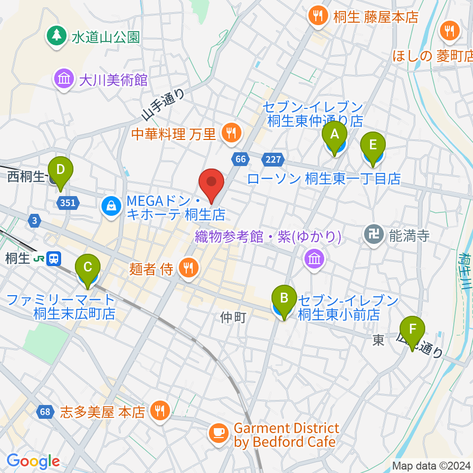 伊藤丈晃ヴァイオリン工房周辺のコンビニエンスストア一覧地図