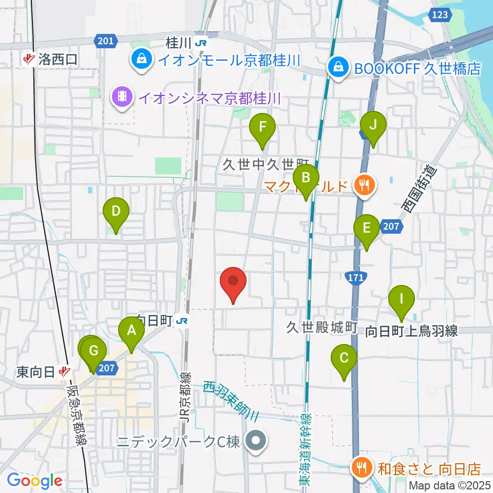 占部弦楽器製作所周辺のコンビニエンスストア一覧地図