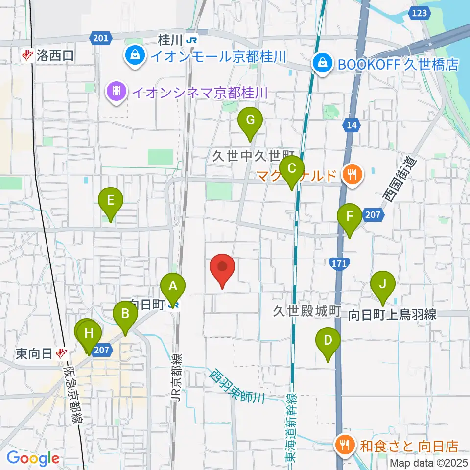 占部弦楽器製作所周辺のコンビニエンスストア一覧地図