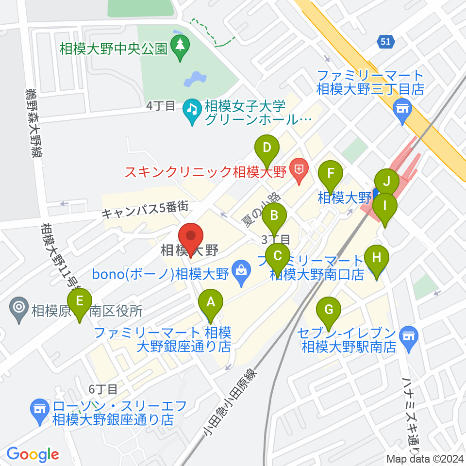 弦楽器タニカワ周辺のコンビニエンスストア一覧地図