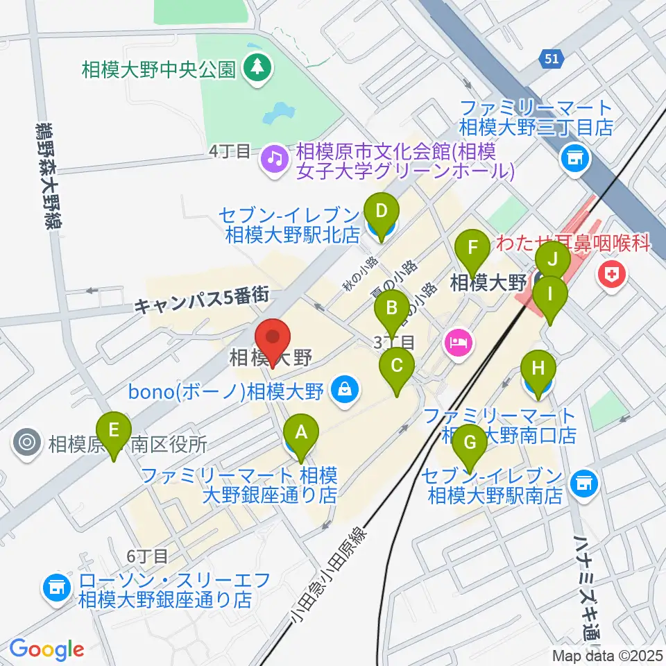 弦楽器タニカワ周辺のコンビニエンスストア一覧地図