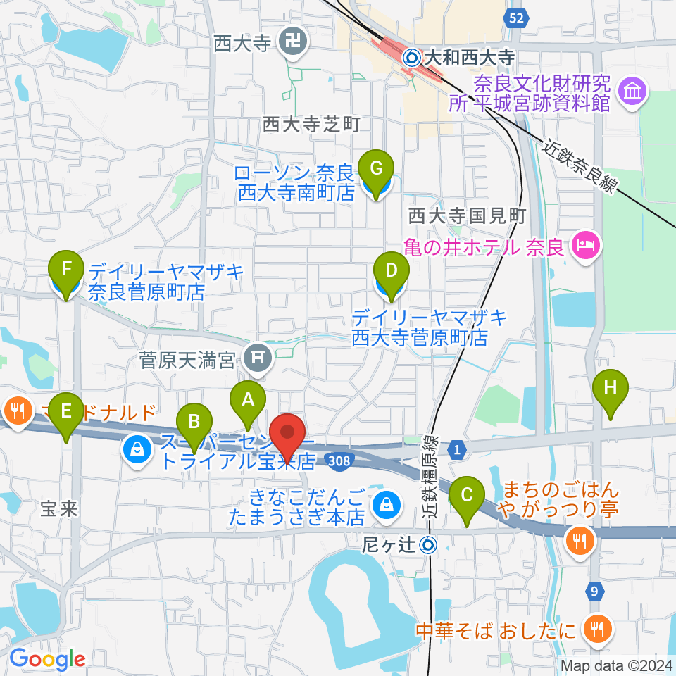 Studio Sola周辺のコンビニエンスストア一覧地図