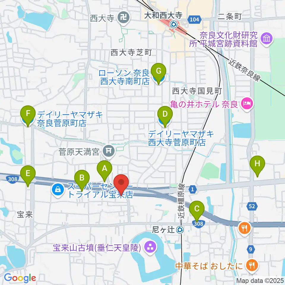 Studio Sola周辺のコンビニエンスストア一覧地図
